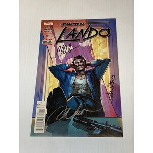 STAR WARS: LANDO #1 2015 MARVEL COMICS Signed Autographed Soule Maleev Mounts